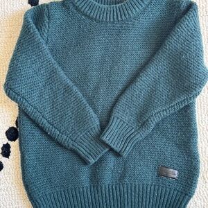 Cozy Teal Kids Sweater